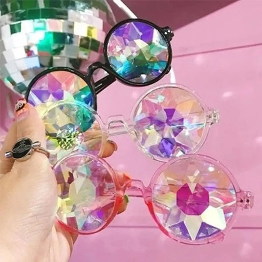 Lunettes Kaléidoscope Prisme – Cristal Psychédélique | Soirée & Festival