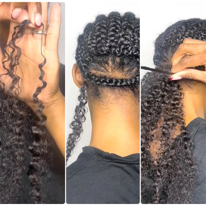 Extensions Crochet Légères & Bouclées – Cheveux Humains Vietnamiens | Tresses Bohèmes | 14 à 22 Pouces
