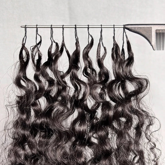 Extensions Bouclées en Crochet – Cheveux Humains Naturels | Boucles Profondes | 14 à 22 Pouces