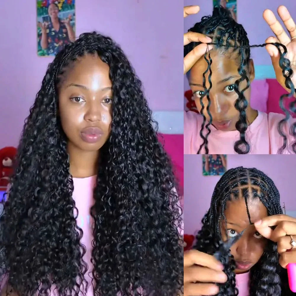 Extensions Crochet Légères & Bouclées – Cheveux Humains Vietnamiens | Tresses Bohèmes | 14 à 22 Pouces