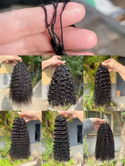 Extensions Crochet Souple Pré-Séparé – Cheveux Ondulés Double Brin | Naturels & Légers | 16 à 26 Pouces
