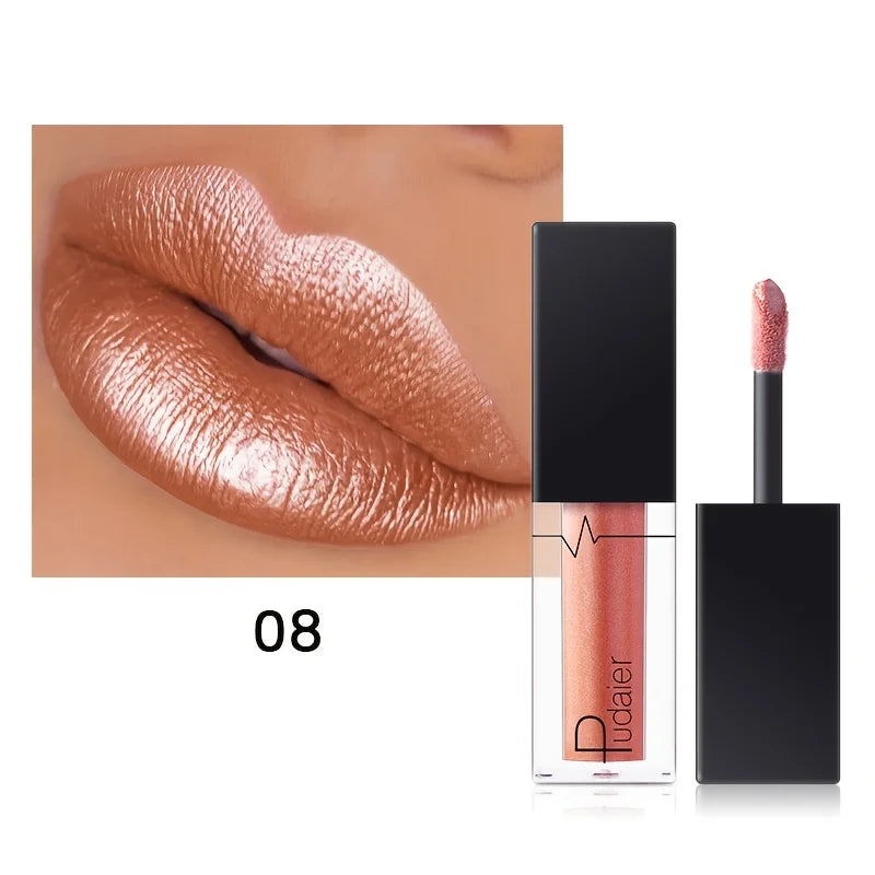 Rouge à Lèvres Brillant Pailleté ✨ — Hydratant & Haute Pigmentation