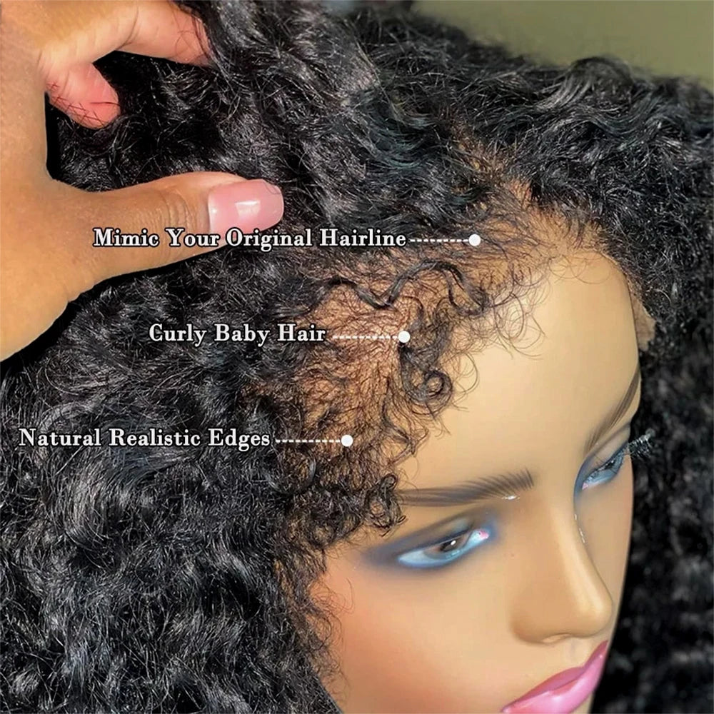 Perruque 4C Kinky Curly Lace 13x6 HD