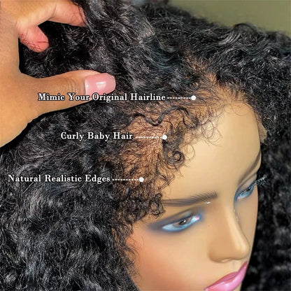 Perruque 4C Kinky Curly Lace 13x6 HD
