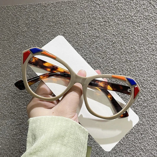 Lunettes Oversize Œil de Chat – Anti-Lumière Bleue | Vintage Femme