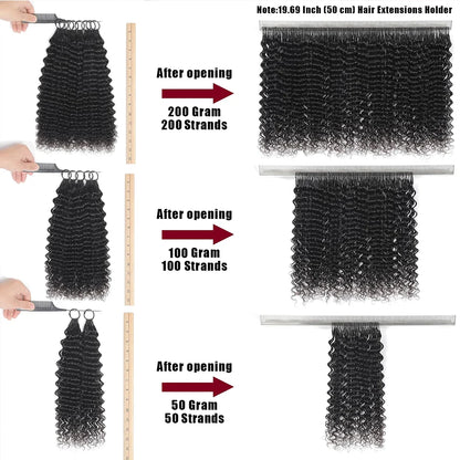 Extensions Crochet Deep Wave – Cheveux Humains Vietnamiens | Boucles Profondes Sans Nœuds | 14 à 22 Pouces