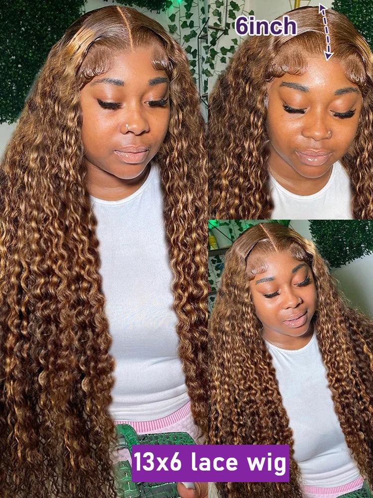 Perruque HD Lace Frontale Deep Wave 💎 | 13x6 & 13x4 | Cheveux Humains Brésiliens | 18-40 Pouces