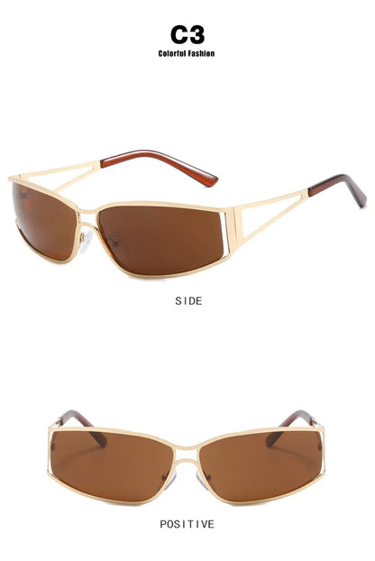 Lunettes Dégradé Steampunk Miroir – Style Y2K | Femme & Homme
