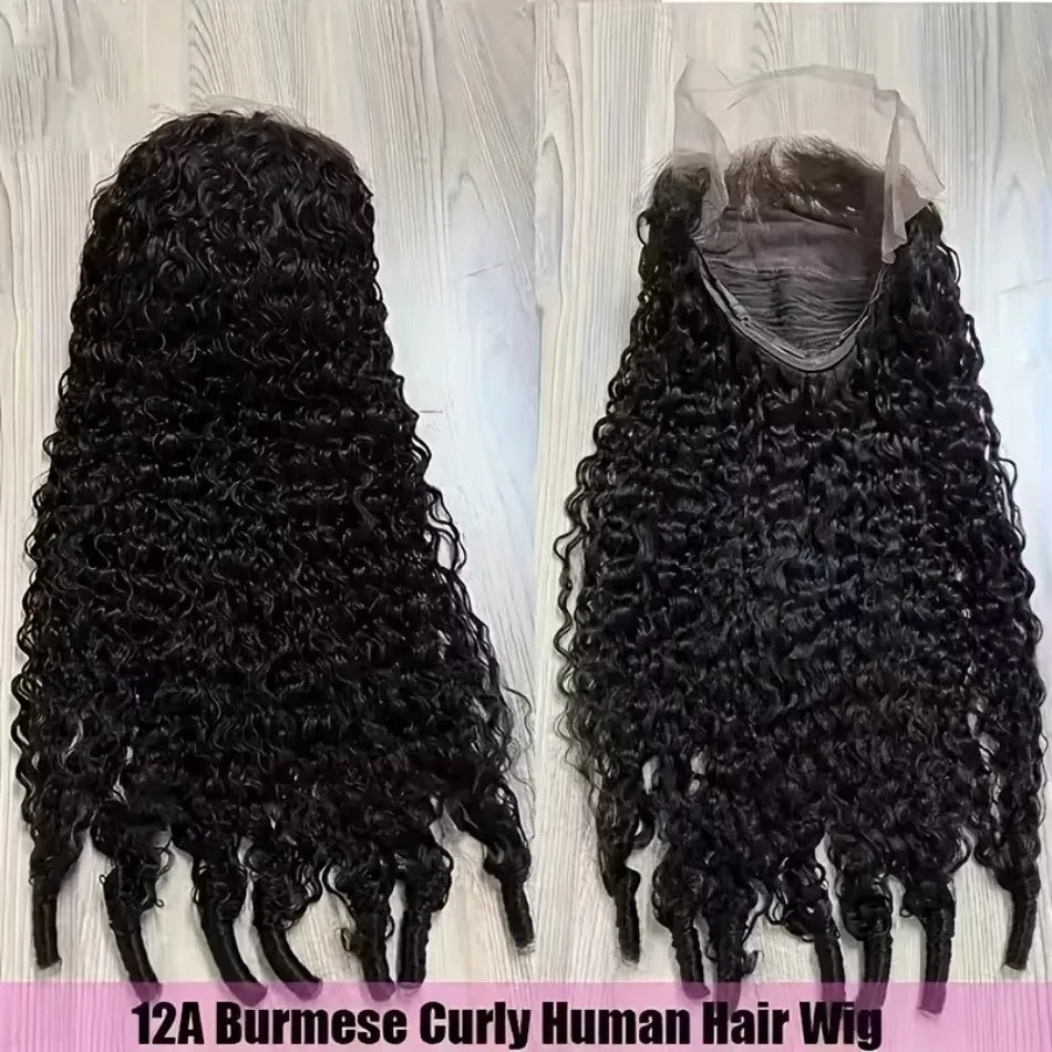 Perruque Bouclée Birmane Lace Front 13x4 / 13x6 | Cheveux Humains Brésiliens Remy | Densité 200%-250% | 16-40 Pouces