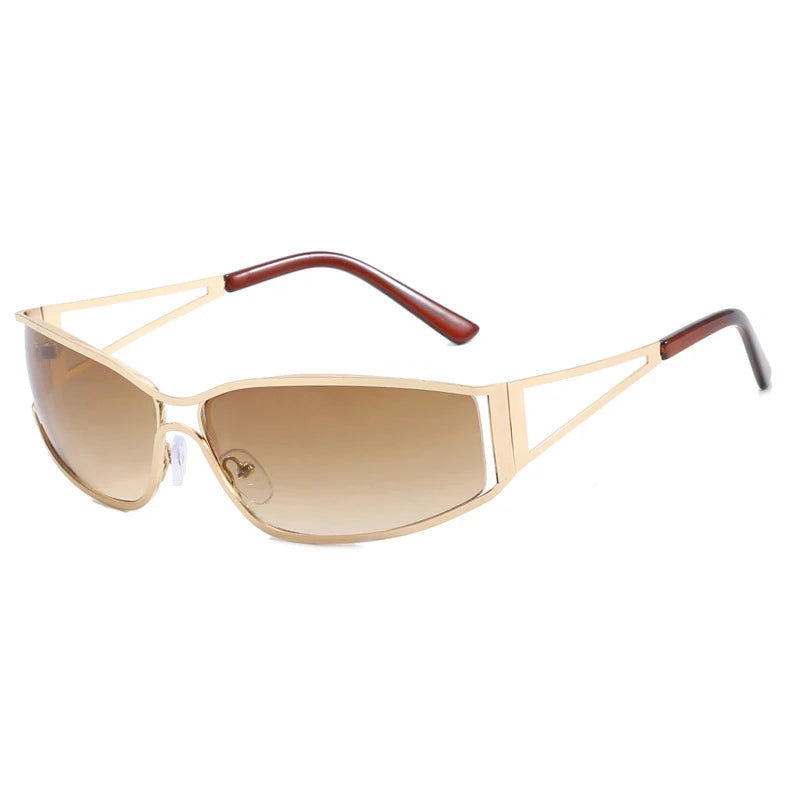Lunettes Dégradé Steampunk Miroir – Style Y2K | Femme & Homme