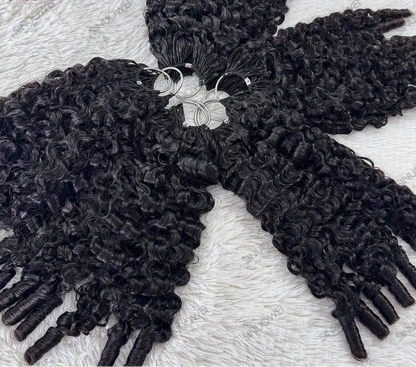 Extensions Crochet Invisibles – Cheveux Humains Bouclés | Légères & Naturelles | 14 à 20 Pouces