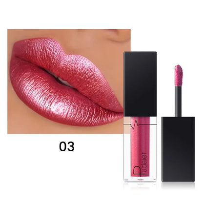 Rouge à Lèvres Brillant Pailleté ✨ — Hydratant & Haute Pigmentation