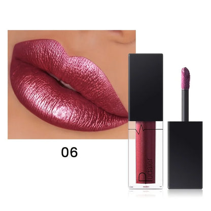 Rouge à Lèvres Brillant Pailleté ✨ — Hydratant & Haute Pigmentation