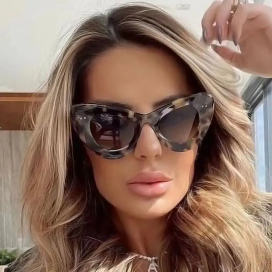 Lunettes Vintage Œil de Chat – Grand Cadre Luxe | Femme