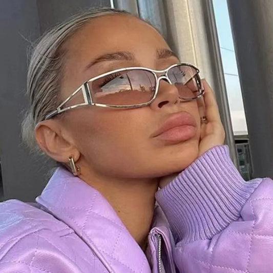 Lunettes Dégradé Steampunk Miroir – Style Y2K | Femme & Homme