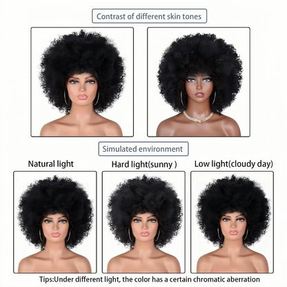 Perruque Afro style année 70