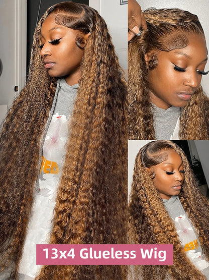 Perruque HD Lace Frontale Deep Wave 💎 | 13x6 & 13x4 | Cheveux Humains Brésiliens | 18-40 Pouces