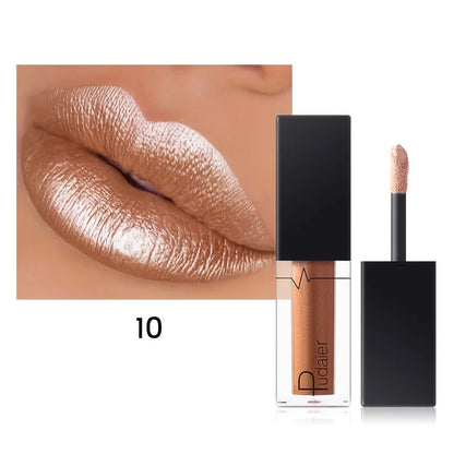 Rouge à Lèvres Brillant Pailleté ✨ — Hydratant & Haute Pigmentation