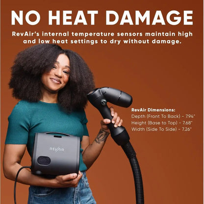 Sèche-Cheveux à Air Inversé — Séchage Rapide Sans Dommages