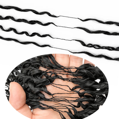 Extensions Crochet Invisibles – Cheveux Humains Bouclés | Légères & Naturelles | 14 à 20 Pouces